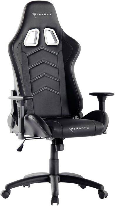 Piranha Attack leikjastóll - Svartur