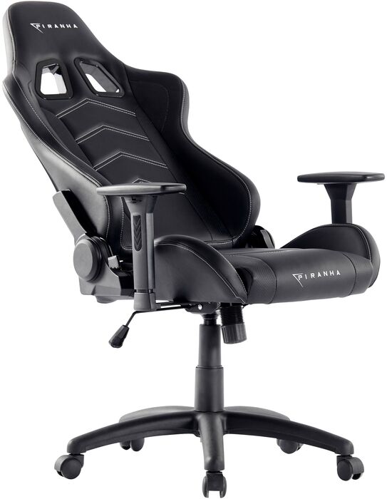 Piranha Attack leikjastóll - Svartur