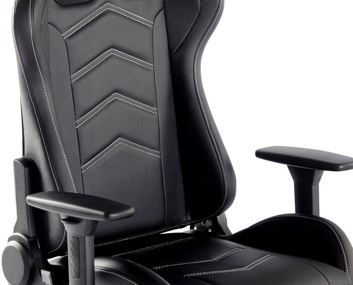 Piranha Attack leikjastóll - Svartur