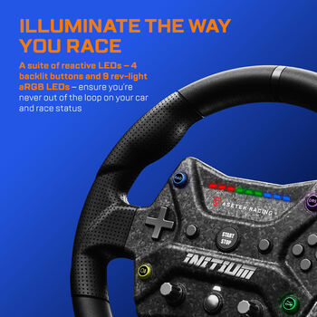 Asetek Initium stýri - Svart