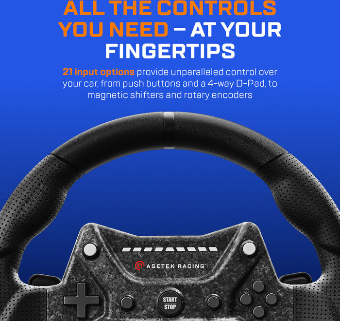 Asetek Initium stýri - Svart