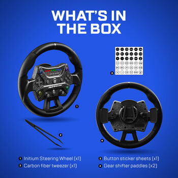 Asetek Initium stýri - Svart