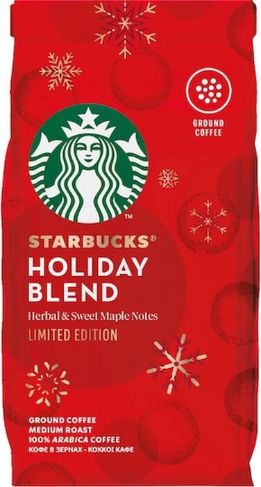 Starbucks Holiday Blend malaðar baunir 