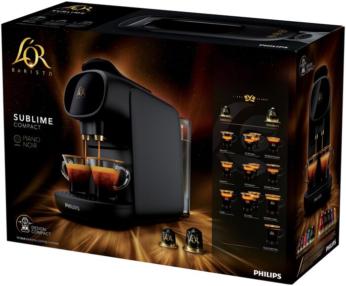 L'OR Barista Sublime hylkjakaffivél - Svört