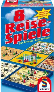8 ferðaspil í pakka