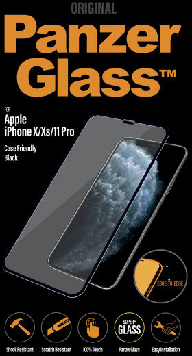 PanzerGlass iPhone 11 Pro skjávörn - Svart