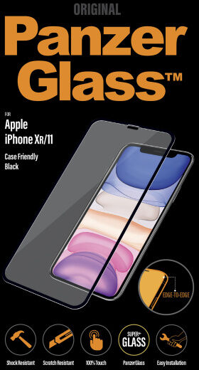 PanzerGlass iPhone 11 skjávörn - Svart