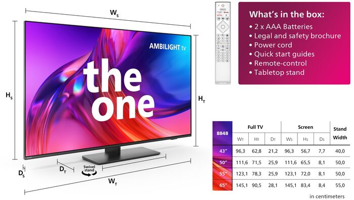 Philips 43" The One LED sjónvarp (2023) 