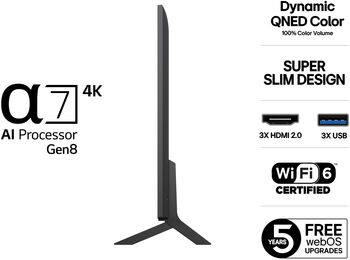 LG 43" QNED80 sjónvarp (2025)