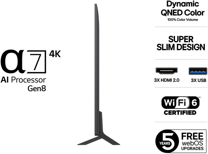 LG 50" QNED80 sjónvarp (2025)