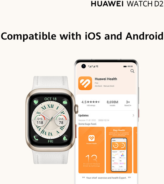 Huawei Watch D2 snjallúr - Blátt
