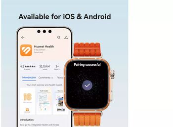 Huawei Watch Fit 5 Pro snjallúr - Appelsínugult