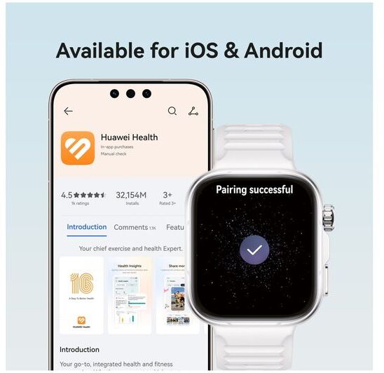 Huawei Watch Fit 5 Pro snjallúr - Hvítt