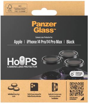 PanzerGlass Iphone 14 Pro / 14 Pro Max Svört linsuvörn 