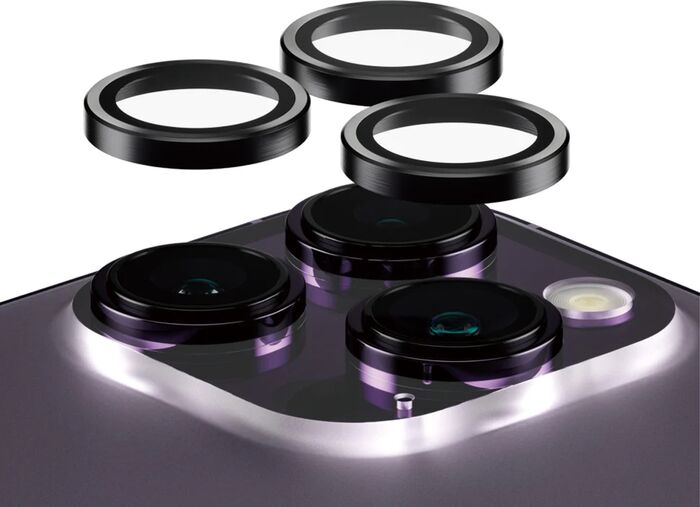PanzerGlass Iphone 14 Pro / 14 Pro Max Svört linsuvörn 