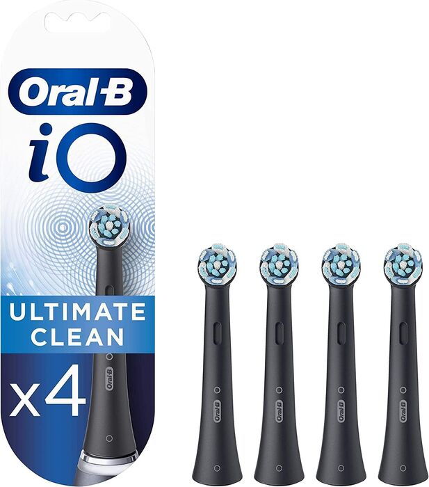 Oral-B iO Ultimate Clean tannburstahausar 4 stk - Svartir