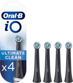 Oral-B iO Ultimate Clean tannburstahausar 4 stk - Svartir