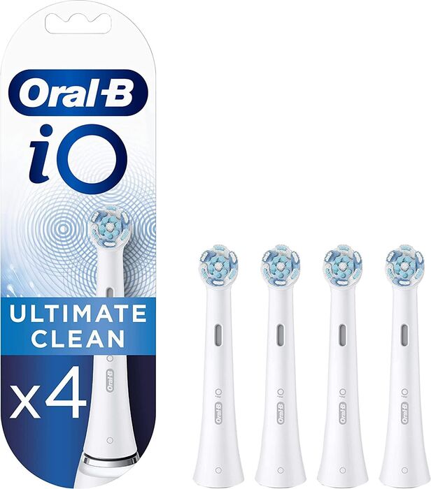 Oral-B iO Ultimate Clean tannburstahausar 4 stk - Hvítir