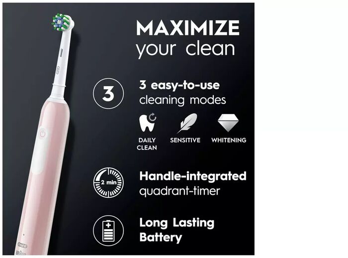 Oral-B Pro 1s rafmagnstannbursti - Bleikur