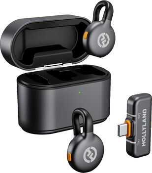 Hollyland Lark M2S Duo Lavalier USB-C hljóðnemasett