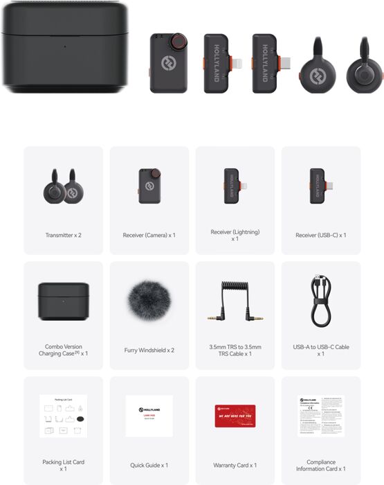 Hollyland Lark M2S Ultimate Combo hljóðnemasett