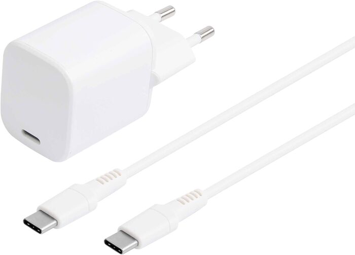 Sandstrøm 30W GaN USB-C PD hleðslutæki með USB-C snúru