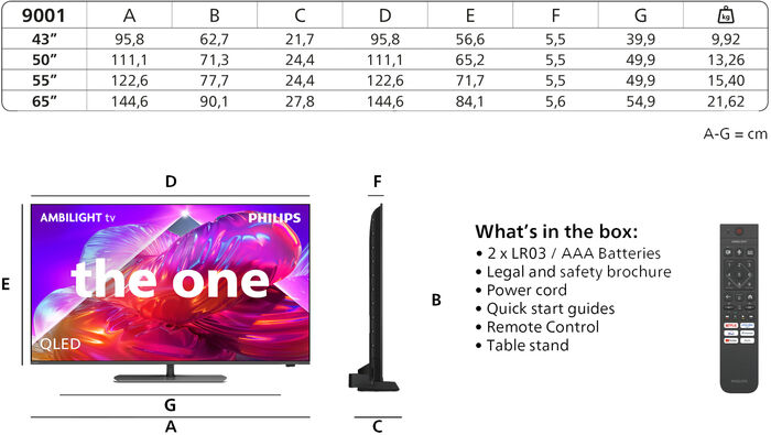 Philips 65" PQS9081 QLED sjónvarp (2026)