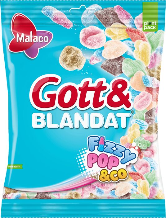 Malaco Gott og Blandat FizzyPop 550g