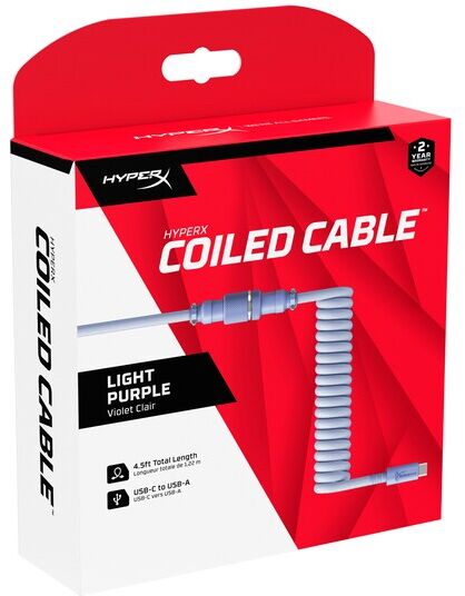 HyperX USB-A í USB-C snúra - Fjólublá