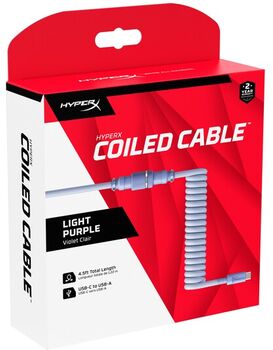 HyperX USB-A í USB-C snúra - Fjólublá 