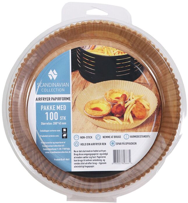 Scandinavian Collection bökunarpappír fyrir lofsteikingarpott - Hringlaga 100 stk 
