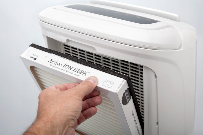 Woods Hybrid lofthreinsitæki og rakaþéttir AD20G