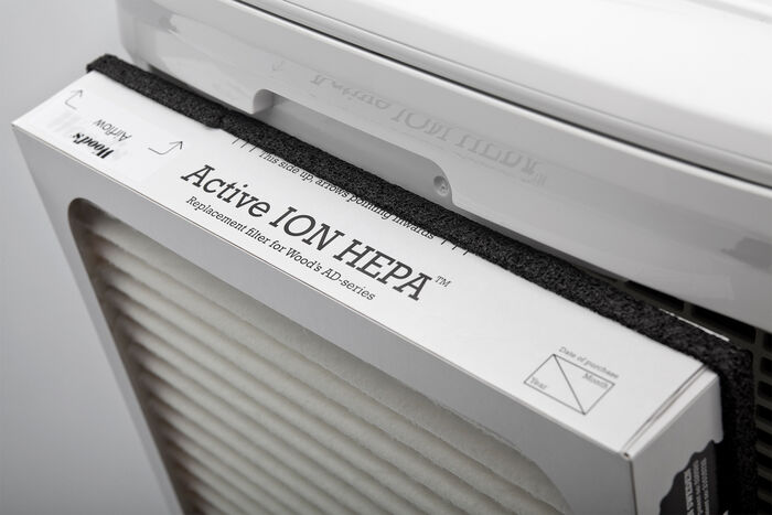 Woods Hybrid lofthreinsitæki og rakaþéttir AD20G