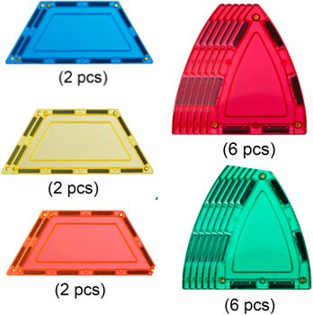 Learn & Grow Segulkubbar – Hvelfingarpakki 18 stk