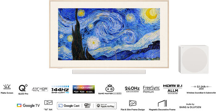 TCL 75" A300 PRO QLED sjónvarp (2024)