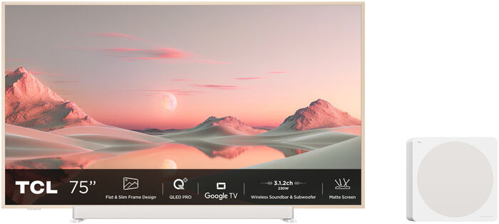 TCL 75" A300 PRO QLED sjónvarp (2024)