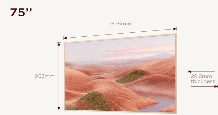 TCL 75" A300W QLED sjónvarp (2024)