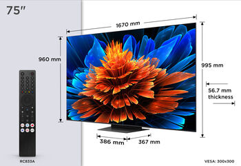 TCL 75" MQLED80K Mini-LED sjónvarp (2025)
