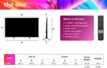 Philips 75" The One LED sjónvarp (2024)