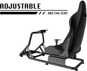 Piranha Cockpit R.S kappakstursstóll- Svartur