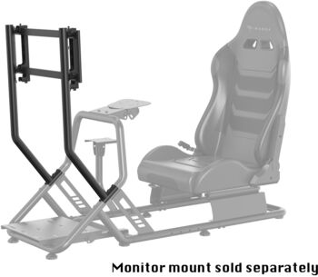 Piranha Cockpit R.S kappakstursstóll- Svartur