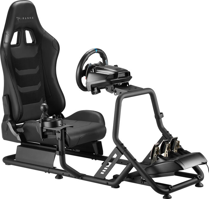 Piranha Cockpit R.S kappakstursstóll- Svartur