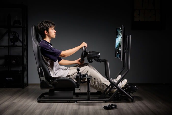 Piranha Cockpit R.S kappakstursstóll- Svartur