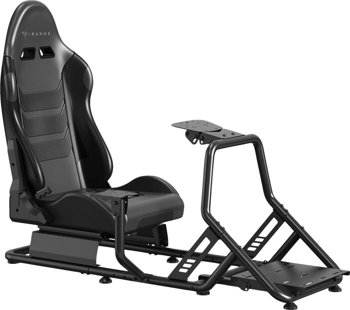 Piranha Cockpit R.S kappakstursstóll- Svartur