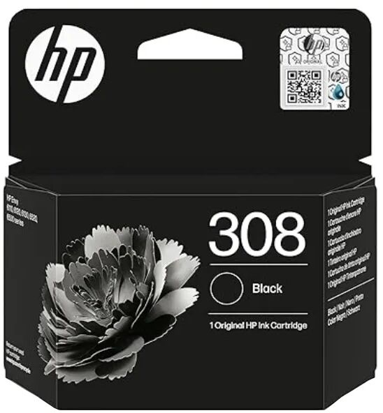 HP 308 blekhylki - Svart