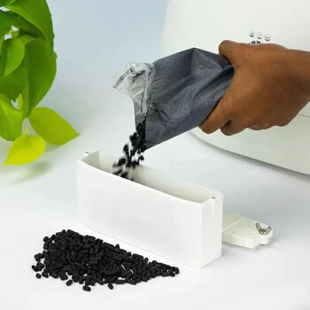 Lomi áfylling á kolasíu