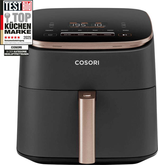 Cosori Turbo Blaze loftsteikingarpottur - Svartur