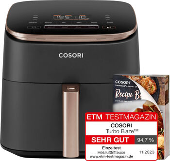 Cosori Turbo Blaze loftsteikingarpottur - Svartur