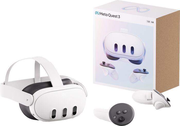 Meta Quest 3 VR gleraugu - 128 GB 