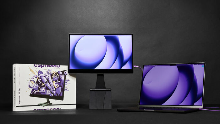 espresso Pro 15,6" UHD ferðasnertiskjár - Svartur